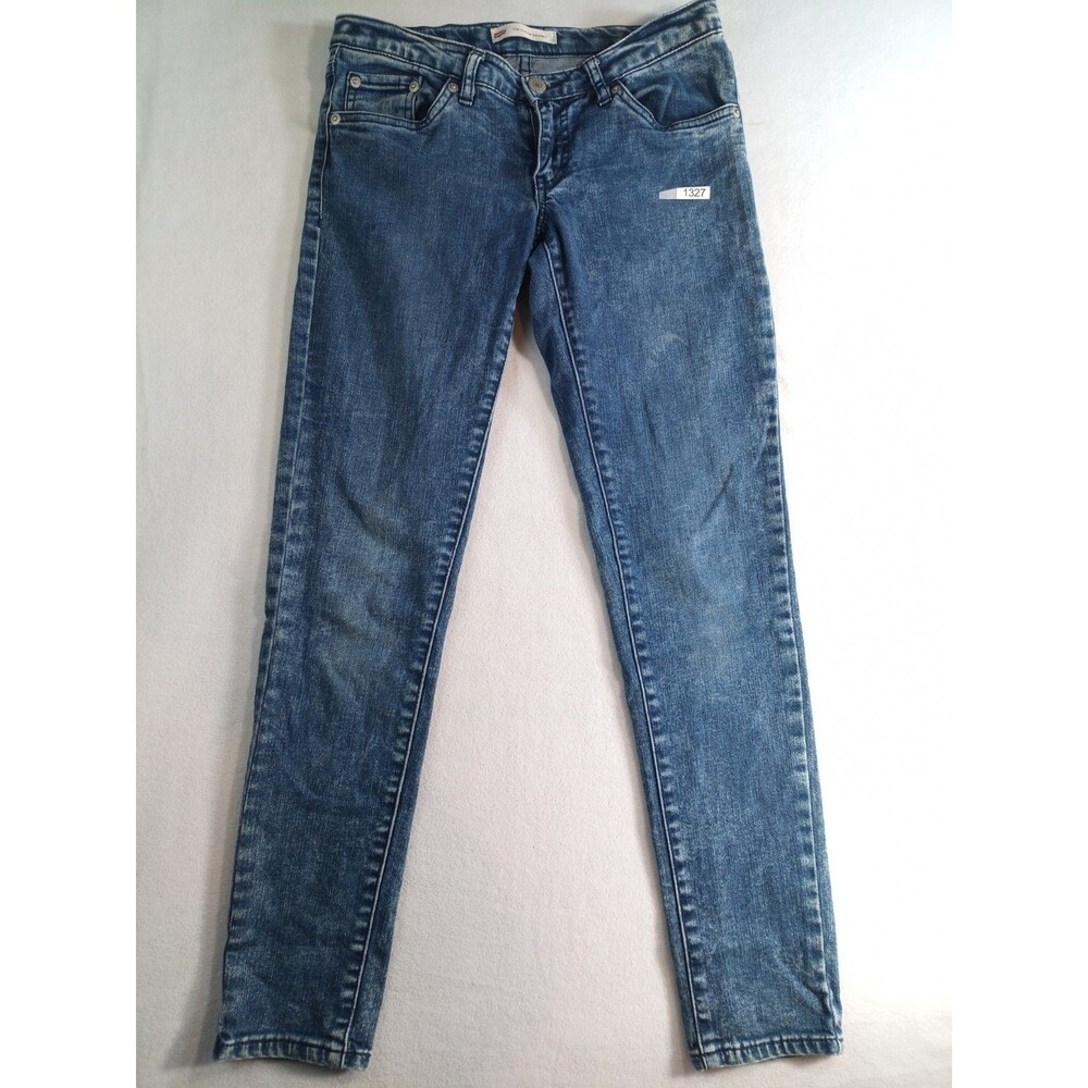 Levi's Girls' High-Rise Super Skinny Jeans - Medium Wash Size 14 (P)